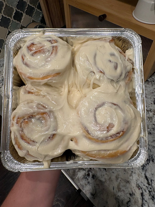 Sourdough Cinnamon Rolls with Cream Cheese Icing