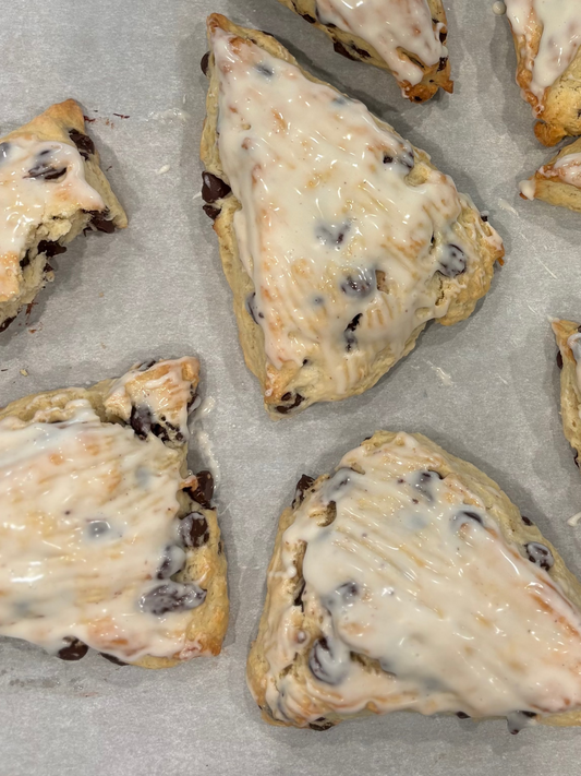 Sourdough Chocolate Chip Scones