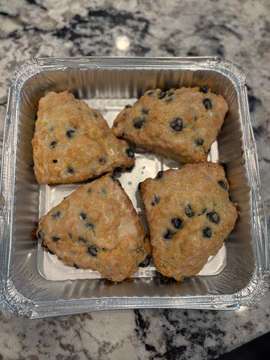Sourdough Blueberry Lemon Scones