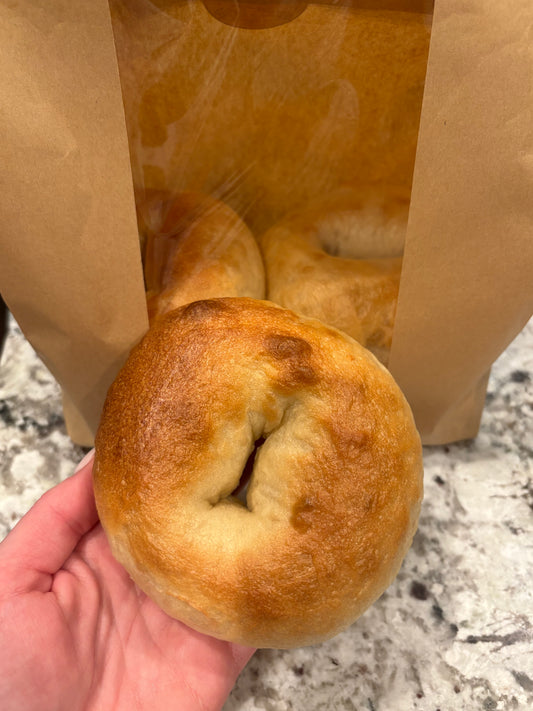 Plain Sourdough Bagels